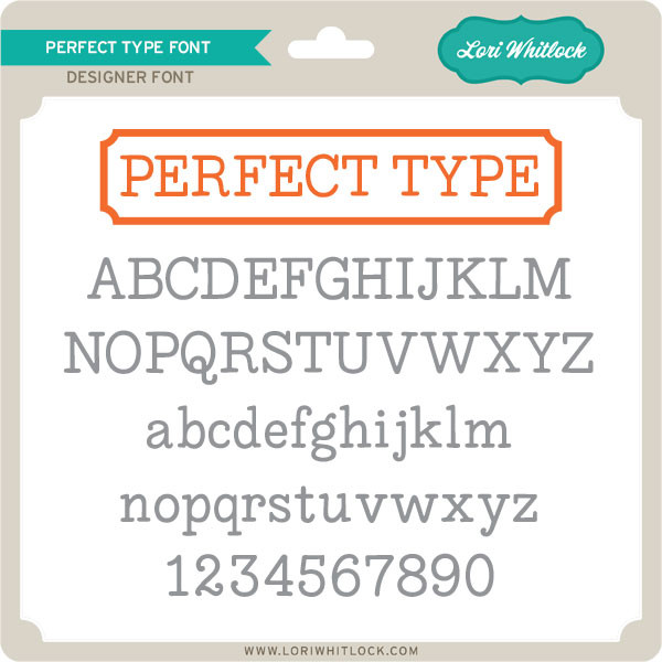 Perfect Type Font