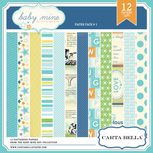 BABY MINE {BOY} Paper Pack 1