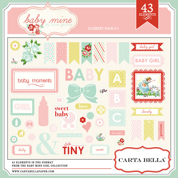 BABY MINE {GIRL} Element Pack 2