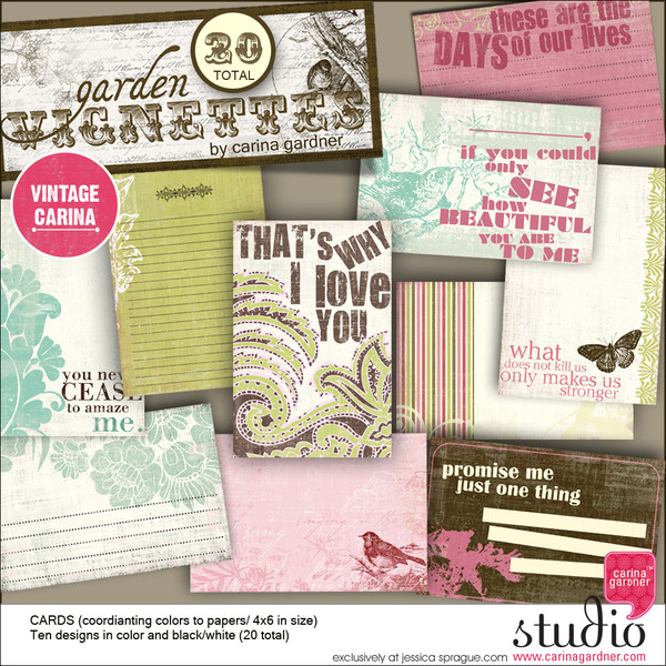 GARDEN VIGNETTES Collection Cards V.1