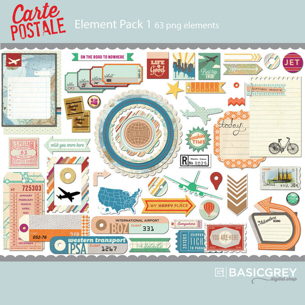 Carte Postale Element Pack 1