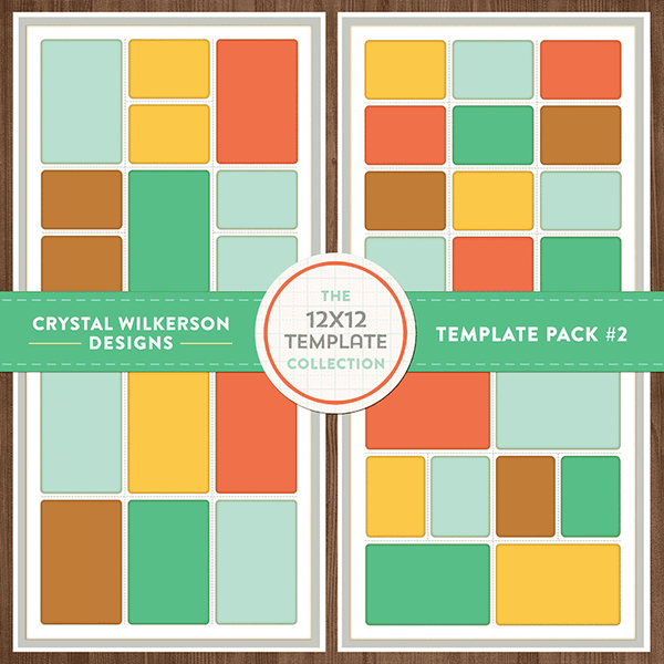Crystal's 12x12 Template Collection - Template Pack #3