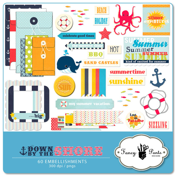 Down by the Shore Element Pack #3