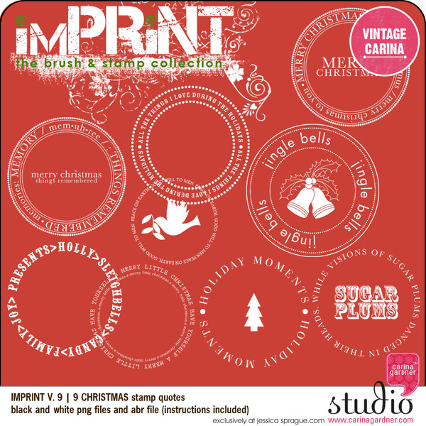 IMPRINT V.9 Christmas Stamps