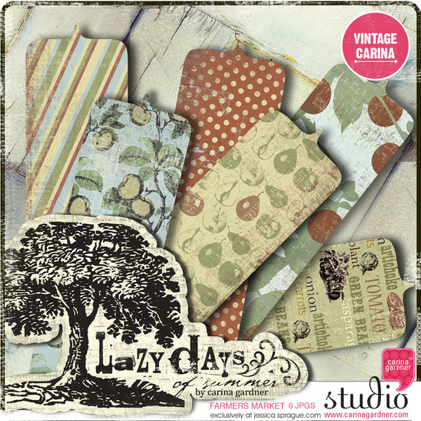 LAZY DAYS OF SUMMER Farmers Market Papers