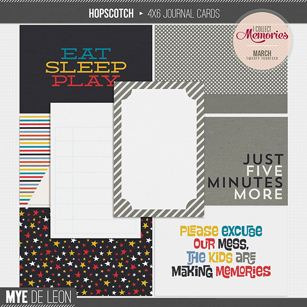 Hopscotch | 4x6 Journal Cards