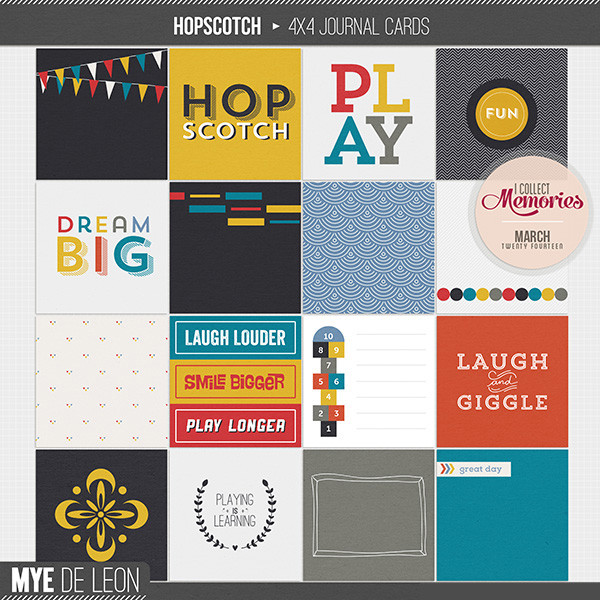 Hopscotch | 4x4 Journal Cards