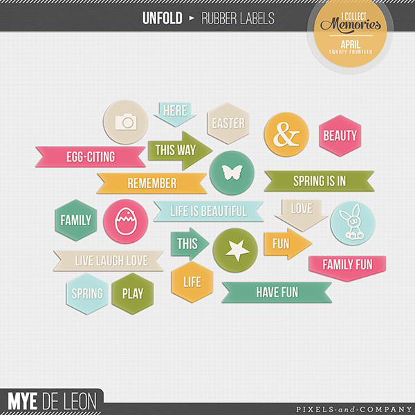 Unfold | Rubber Labels