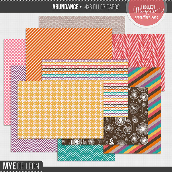 Abundance | 4x6 Filler Cards