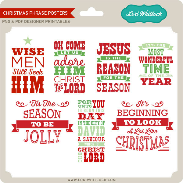 Christmas Phrase Posters