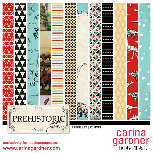 Prehistoric Paper Pack 1