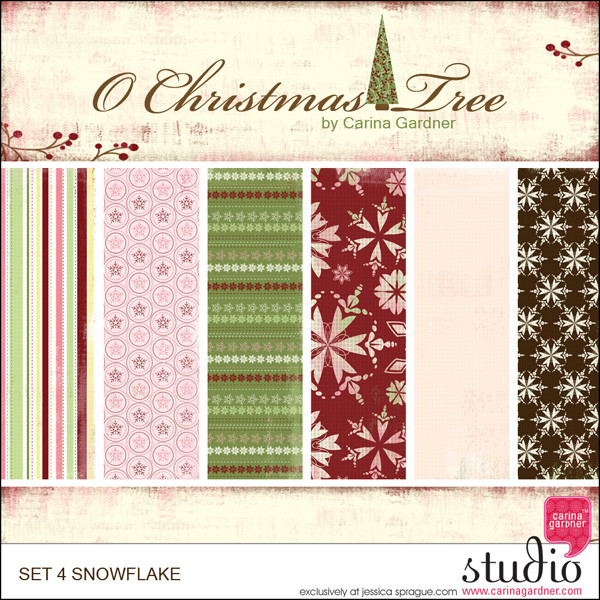 O CHRISTMAS TREE - Paper Set 4