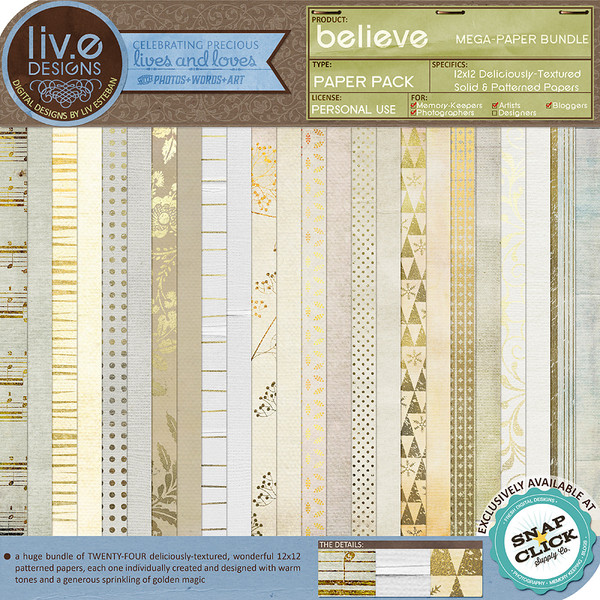 liv.edesigns Believe Mega-Paper Bundle