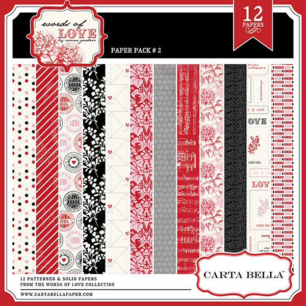 Words of Love Paper Pack 2