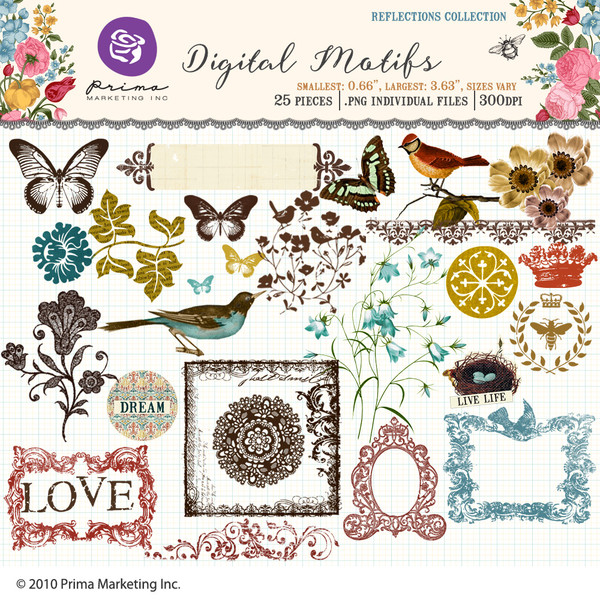 Reflections Digital Motifs