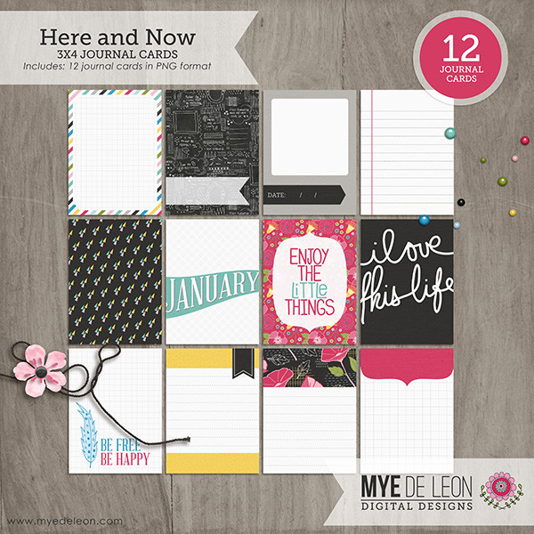 Here and Now | 3x4 Journal Cards