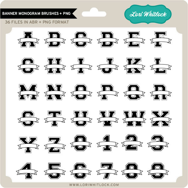 Banner Monogram Brushes