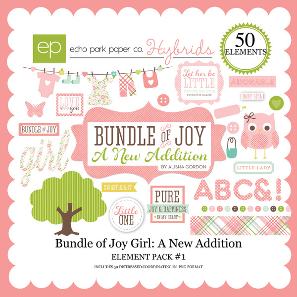 Bundle of Joy Girl: A New Addition Element Pack #1