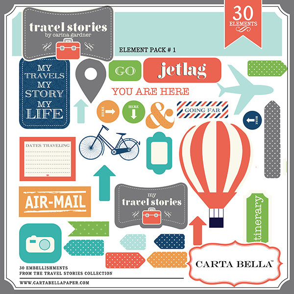 Travel Stories Element Pack 1