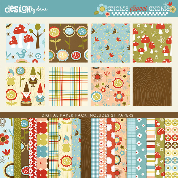 Gnome Sweet Gnome Paper Pack