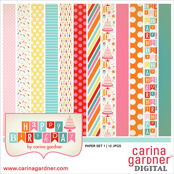 Happy Birthday Paper Pack 1