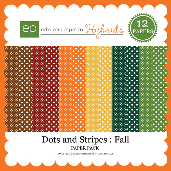 Dots and Stripes : Fall Paper Pack