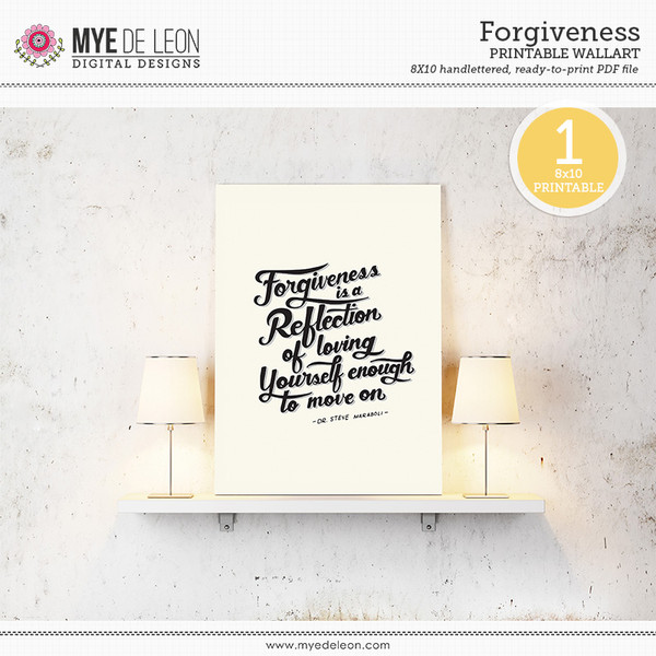 Forgiveness | Hand-Lettered Quote