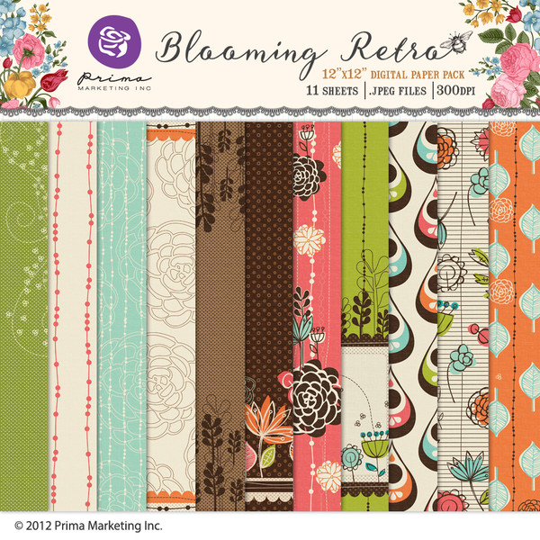 Blooming Retro Paper Pack