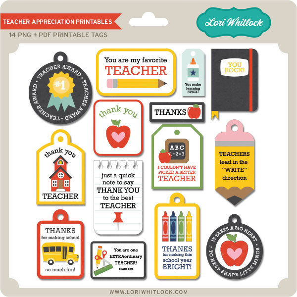 Teacher Appreciation Printables