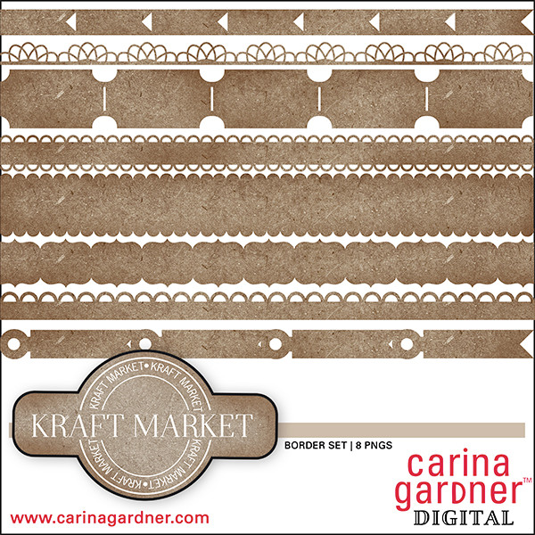 Kraft Market Borders Set
