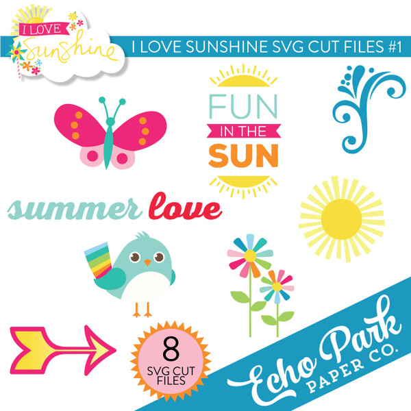 I Love Sunshine SVG Cut Files #1