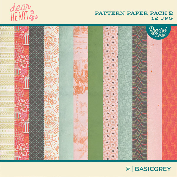 Dear Heart Paper Pack 2