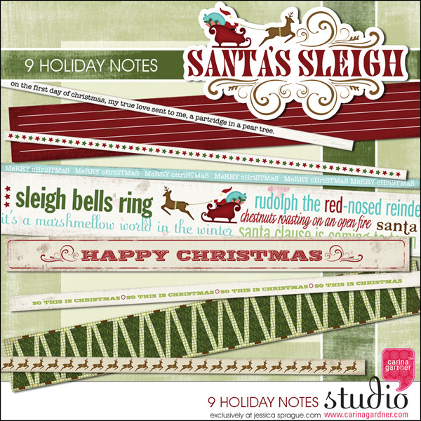 SANTA'S SLEIGH - Holiday Notes