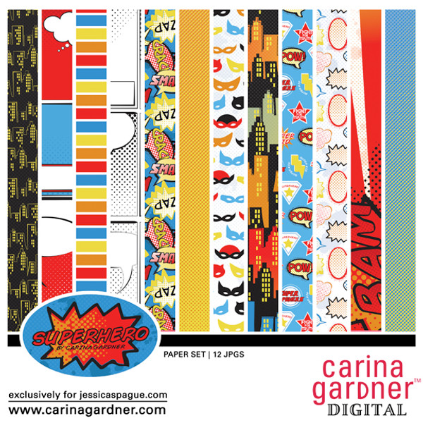 SUPERHERO Paper Set 1
