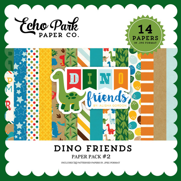 Dino  Friends Paper Pack #2