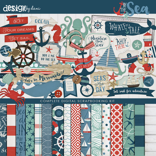 By the Sea Digital Kit