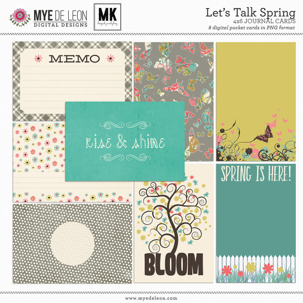 Let's Talk Spring | 4x6 Journal Cards