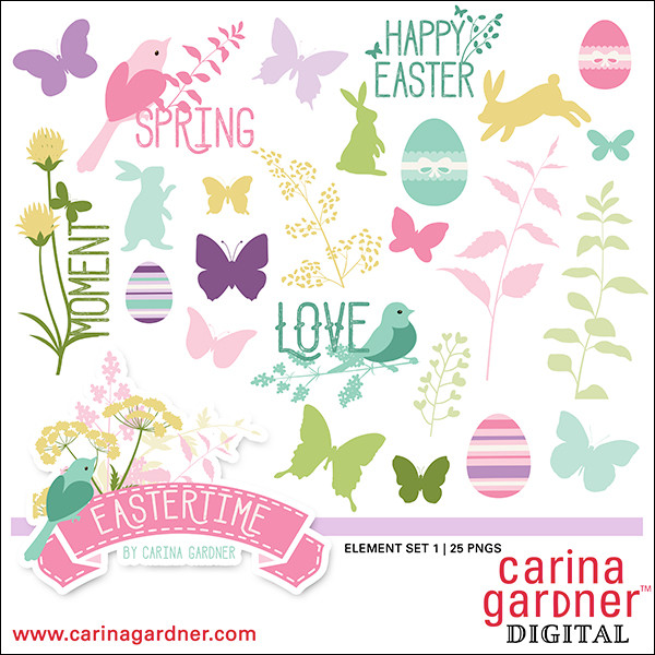 Easter Time Elements Collection