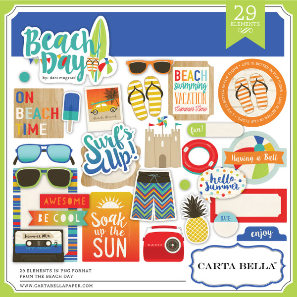 Beach Day Element Pack 3