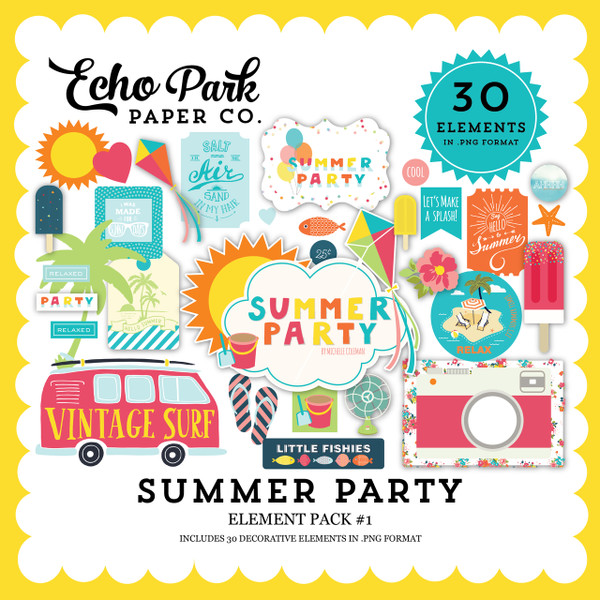 Summer Party Element Pack 1