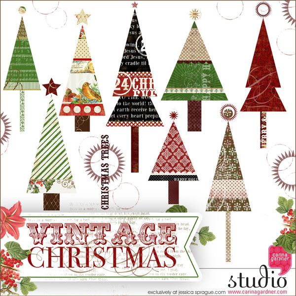 VINTAGE CHRISTMAS Christmas Trees