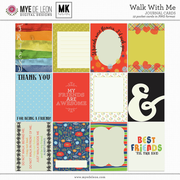 Walk With Me | Journal Cards