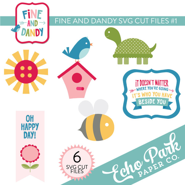 Fine and Dandy SVG Cut Files #1