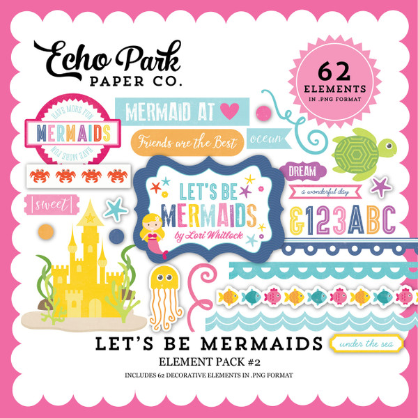 Let's Be Mermaid Element Pack #2