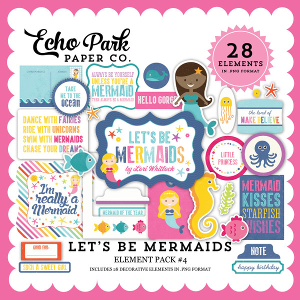 Let's Be Mermaid Element Pack #4