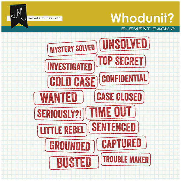 Whodunit Element Pack 1 Snap Click Supply Co Whodunit Element Pack 1 Snap Click Supply Co
