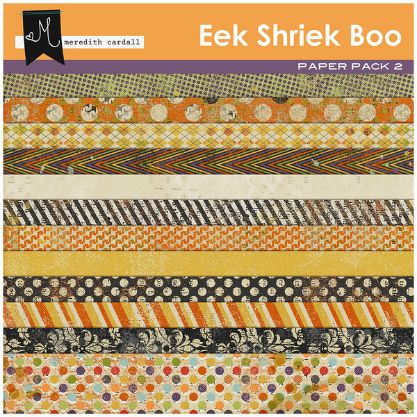 Eek Shriek Boo Paper Pack 2