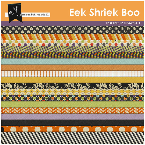 Eek Shriek Boo Paper Pack 1