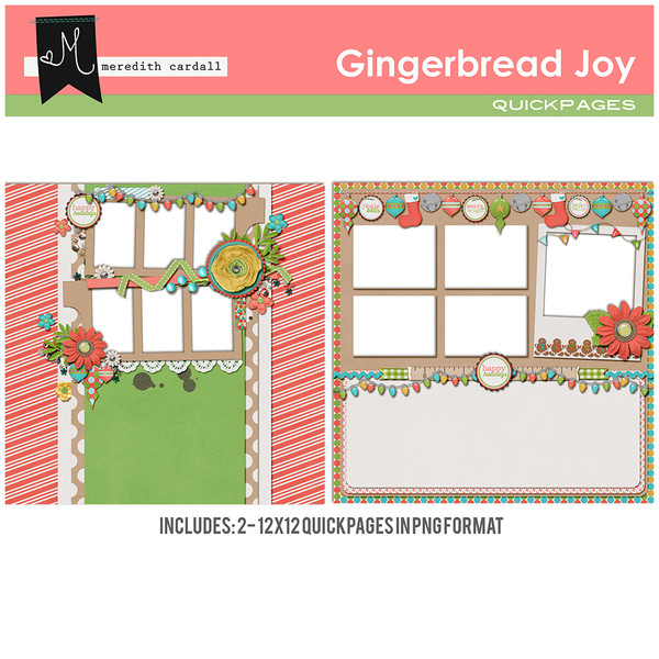 Gingerbread Joy QuickPages