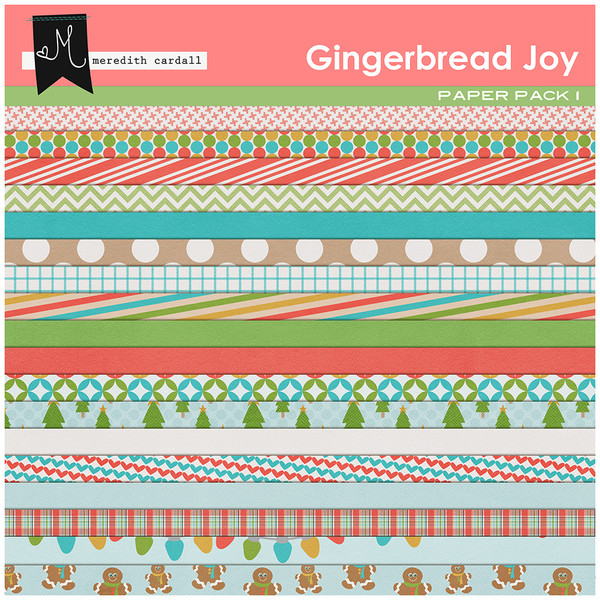 Gingerbread Joy Papers
